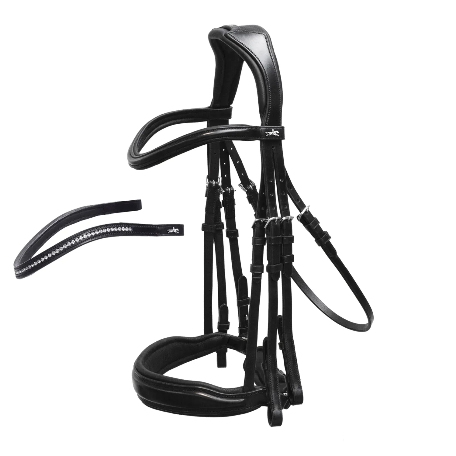 SCHOCKEMOEHLE N.A. Schockemöhle Milan Anatomical Double Bridle Black/Silver Online