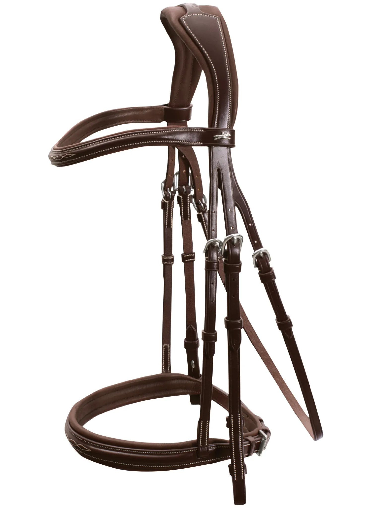 SCHOCKEMOEHLE N.A. Schockemöhle Montreal Select Anatomic Hunter Bridle Espresso/Cream/Silver Sale