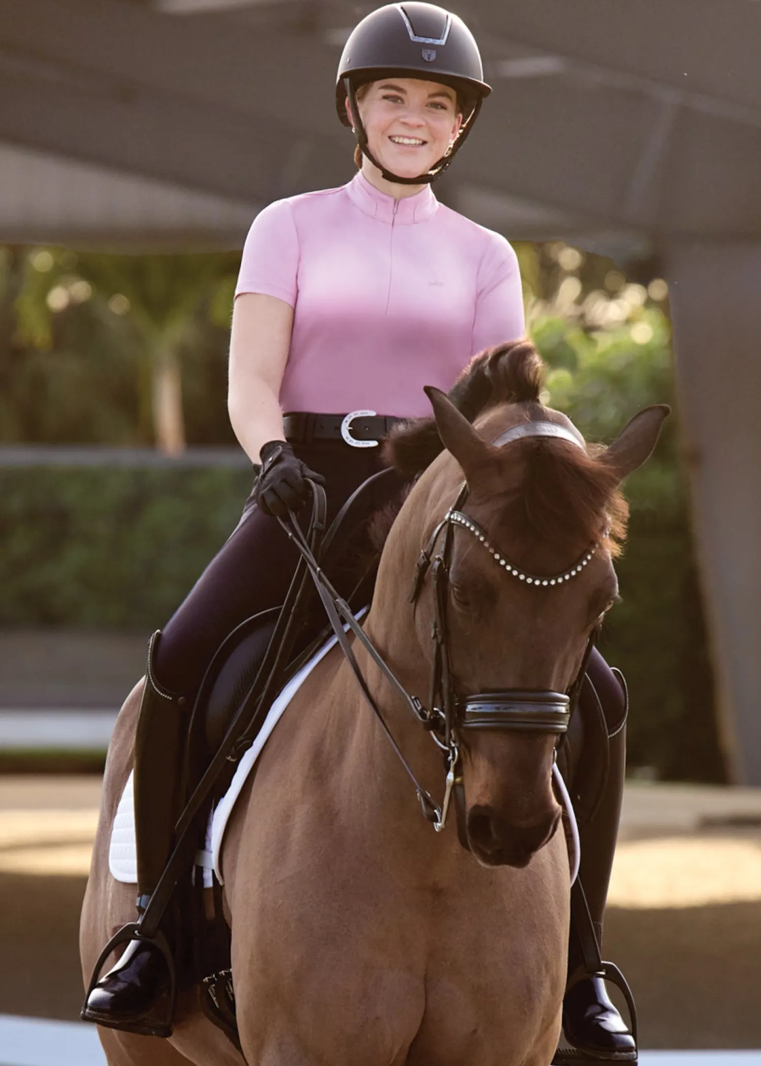 SCHOCKEMOEHLE N.A. Schockemöhle Ladies’ SpPoppy Short-Sleeve Shirt Clearance