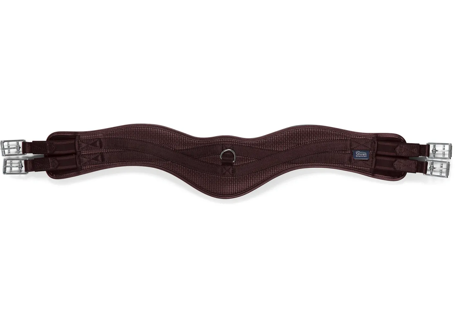 SHIRES EQUESTRIAN Shires Anti-Chafe Anatomic Girth with Elastic Brown Hot
