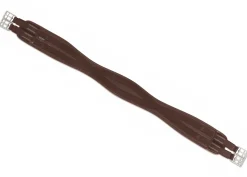 SHIRES EQUESTRIAN Shires Anti-Chafe Contour Girth with Elastic Brown Clearance