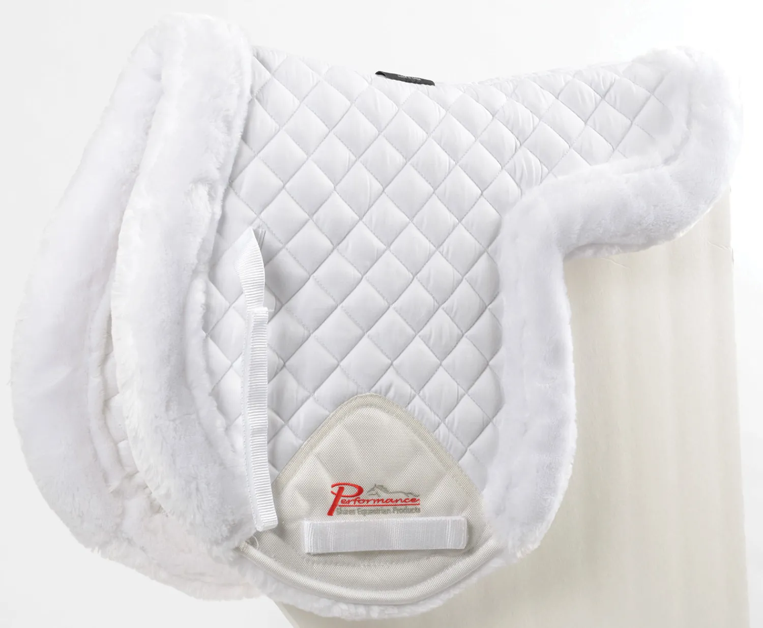 SHIRES EQUESTRIAN Shires SupaFleece Rimmed Shaped Pad White Discount