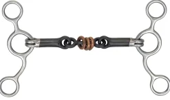 SHIRES EQUESTRIAN Shires Sweet Iron & Copper Tom Thumb with Roller Link Black Sweet Iron Online