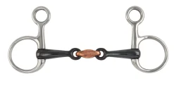 SHIRES EQUESTRIAN Shires Sweet Iron Hanging Cheek Snaffle Bit with Lozenge Stainless Steel Best