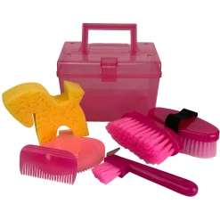 SHILOH STABLES TACK Showman® Kids’ Size Grooming Kit Pink Glitter Best