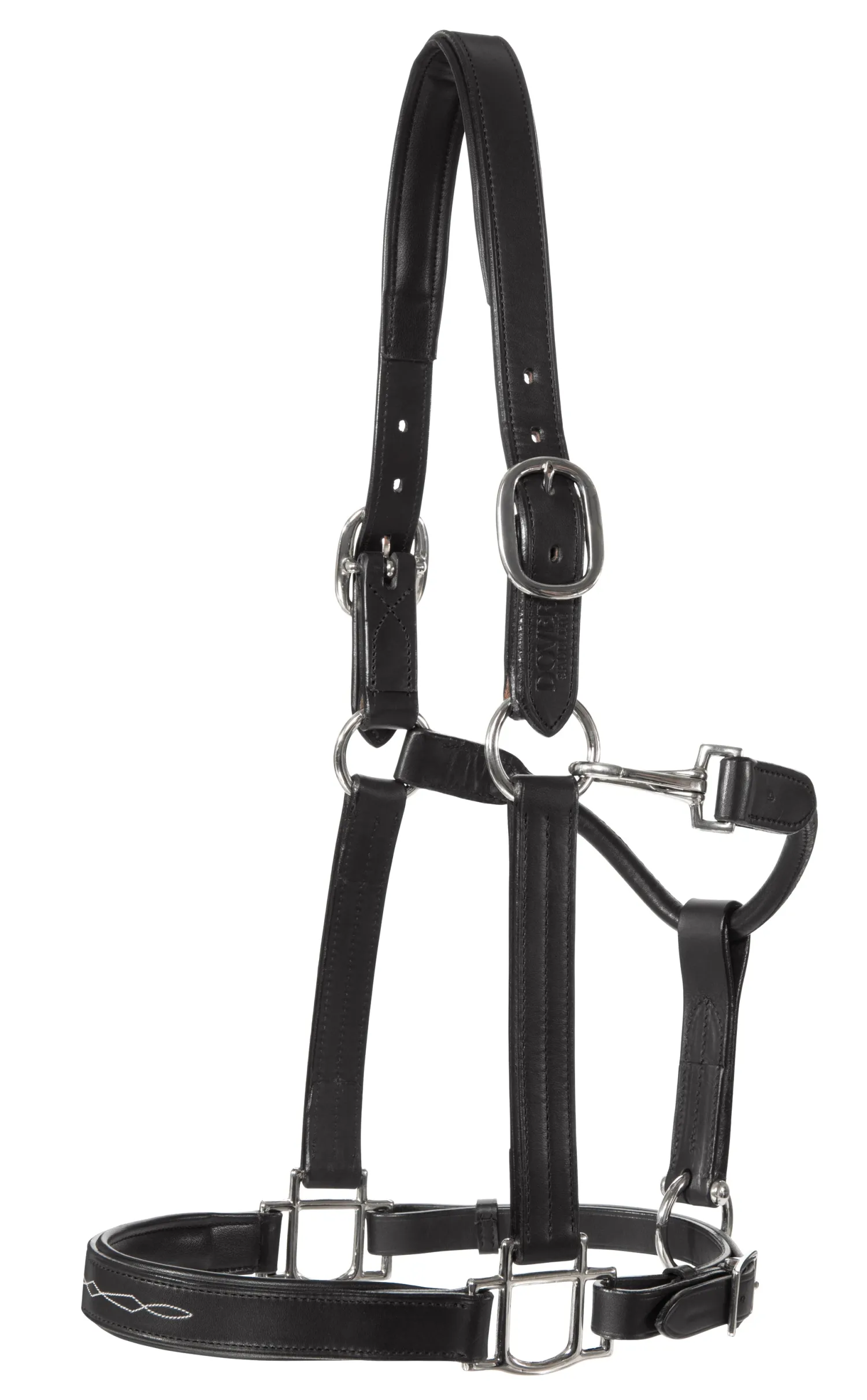 HARMOHN KRAFT Showmark™ Classic Fancy-Stitched Leather Halter Clearance