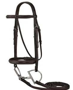 HARMOHN KRAFT Showmark® Premier Hunter Bridle Chocolate Outlet