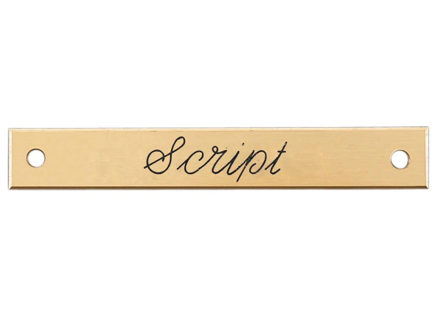 DOVER DROPSHIP Small Beveled Edge Halter Nameplate Discount