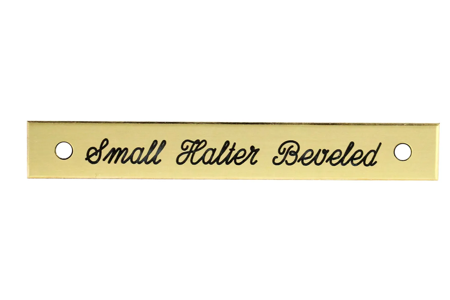 DOVER DROPSHIP Small Beveled Edge Halter Nameplate Discount