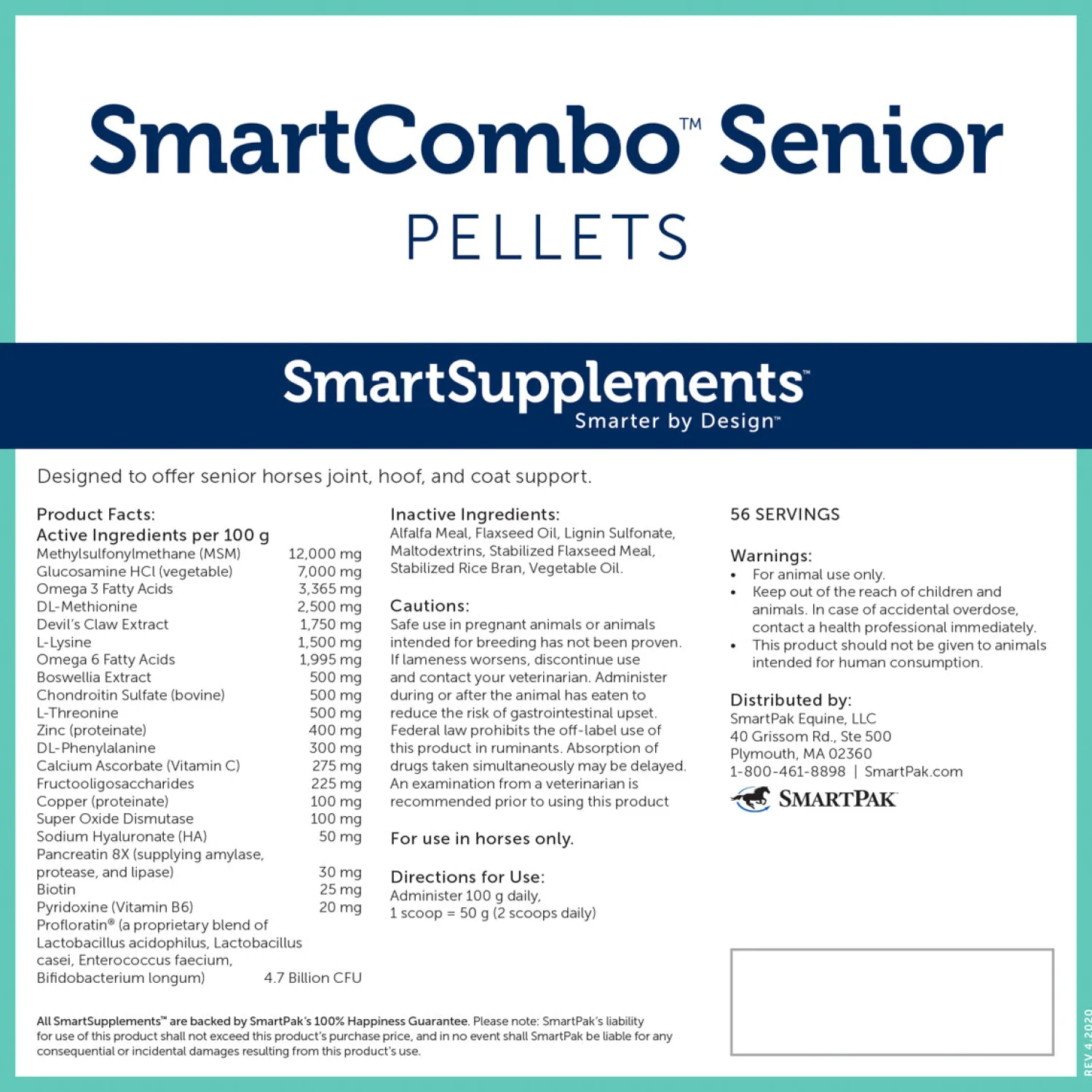 SMARTPAK SmartEquine™ SmartCombo™ Senior Pellets - 12.4 lbs. Clearance