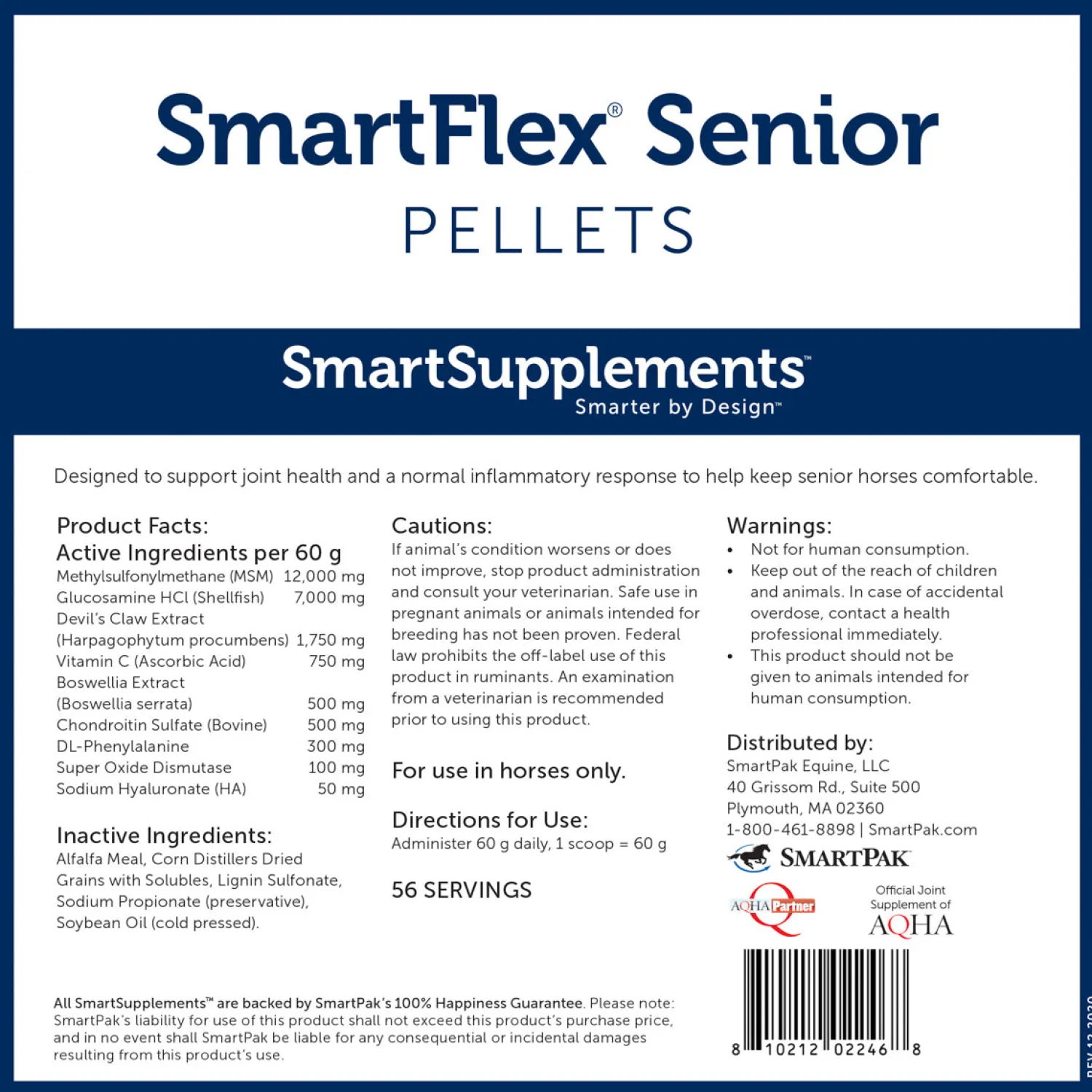 SMARTPAK SmartEquine™ SmartFlex® Senior Pellets - 7.4 lbs. Hot