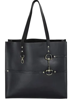 JPC EQUESTRIAN Snaffle Bit Leather Tote Bag Clearance