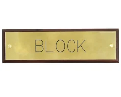 CRW Stall Plate Mounted on Walnut Plaque Hot