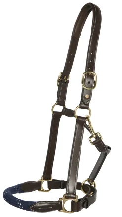 PUSHKAR INTL Suffolk™ Leather & Rope Halter with Lead Discount