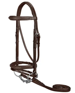 KINGS INTERNATIONAL Suffolk™ Single Crown Flash Bridle Brown