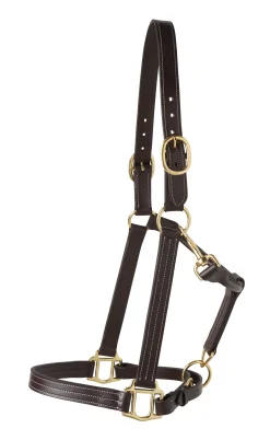 PUSHKAR INTL Suffolk™ Triple-Stitched Halter Brown Discount