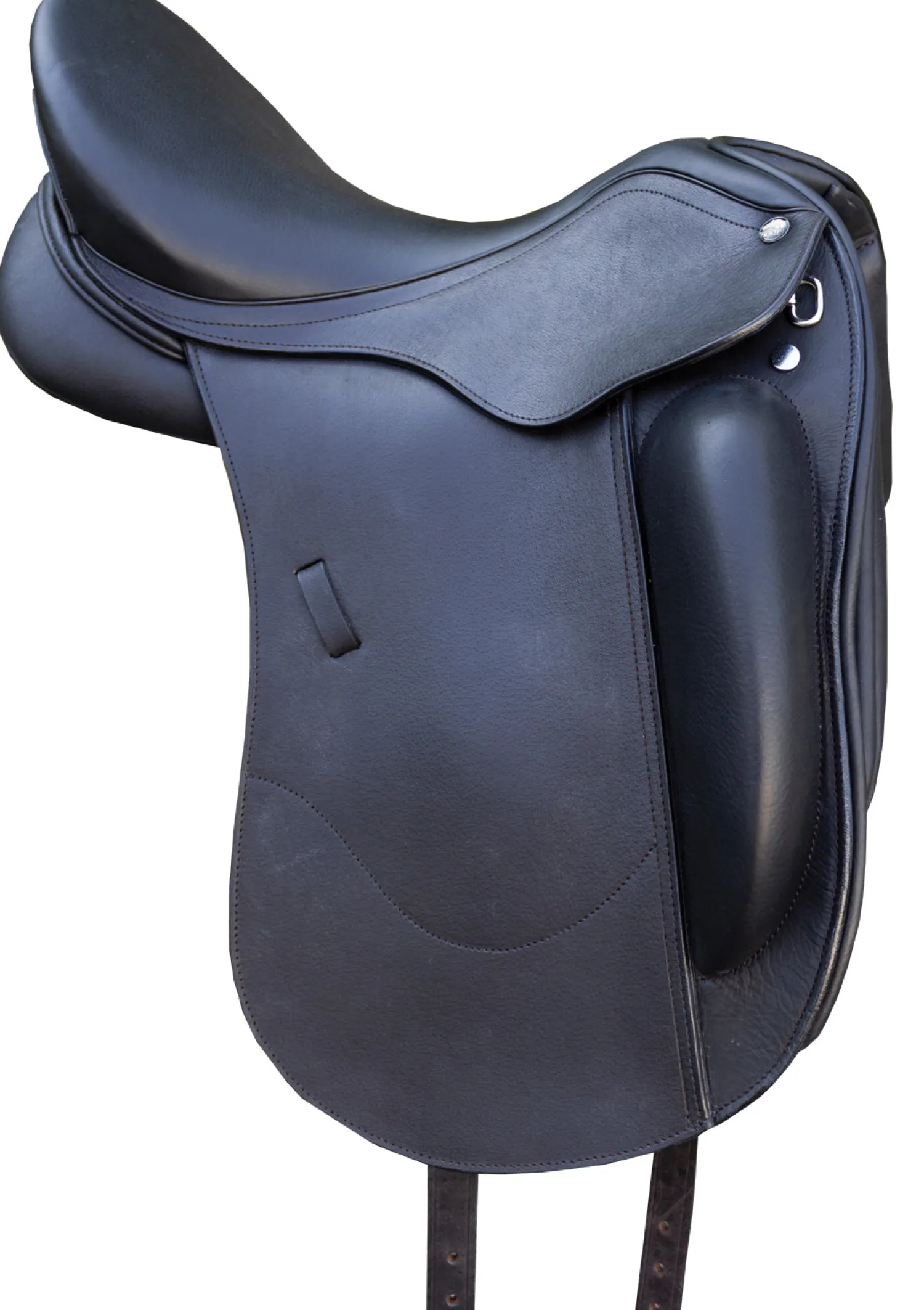 CUEROS SANTA CRUZ Tempi H Monoflap Dressage Saddle Black