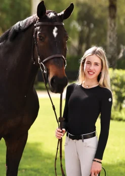 TKEQ THE SHOP TKEQ Kassidy Seamless Long-Sleeve Shirt Classic Black Hot