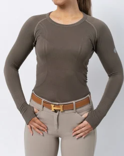 TKEQ THE SHOP TKEQ Ladies’ Kennedy Seamless Long Sleeve Top Discount