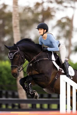 TKEQ THE SHOP TKEQ Ladies’ Kennedy Seamless Long Sleeve Shirt 2.0 Denim New