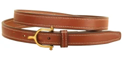 TORY LEATHER ¾" Brass Spur Buckle Belt Outlet