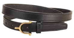 TORY LEATHER ¾" Brass Spur Buckle Belt Outlet