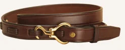 TORY LEATHER 1" Hoof Pick Belt Havana/Brass Sale
