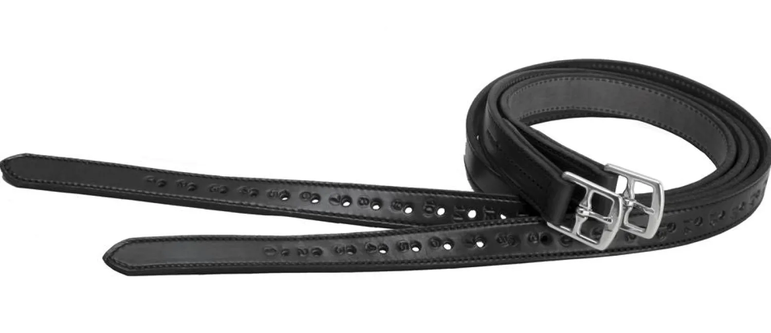 TORY LEATHER Company 1" x 54" Half-Hole Stirrup Leathers Hot