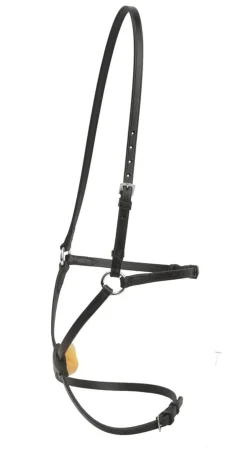 TORY LEATHER Company Figure-8 Noseband with Stainless Steel Rings Hot