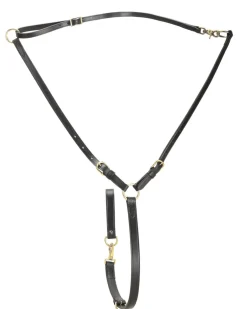 TORY LEATHER Company Martingale with Solid Brass Hardware New