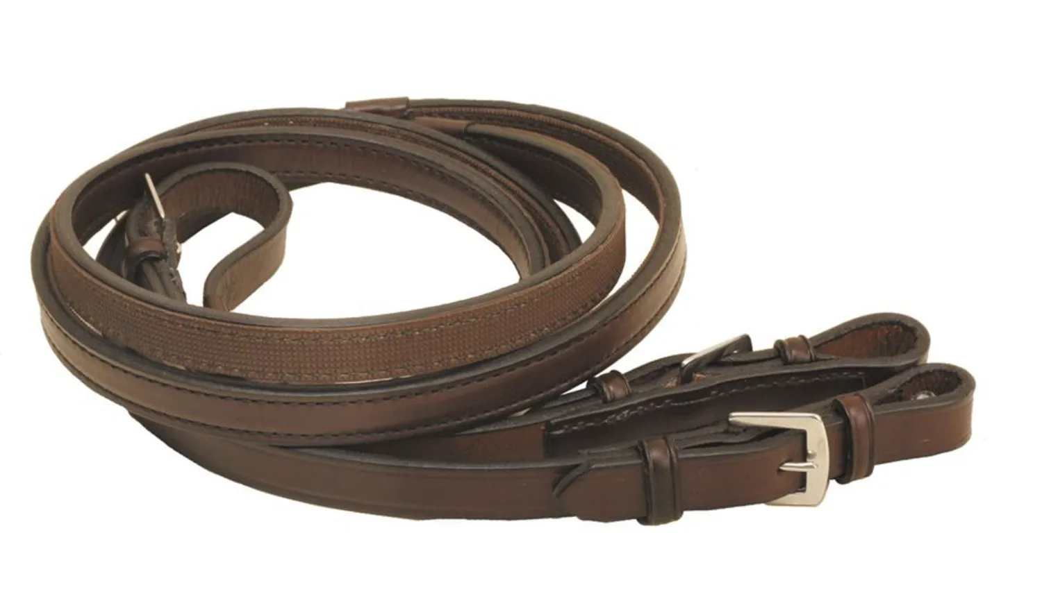 TORY LEATHER Company Rubber-Lined Leather Reins Clearance