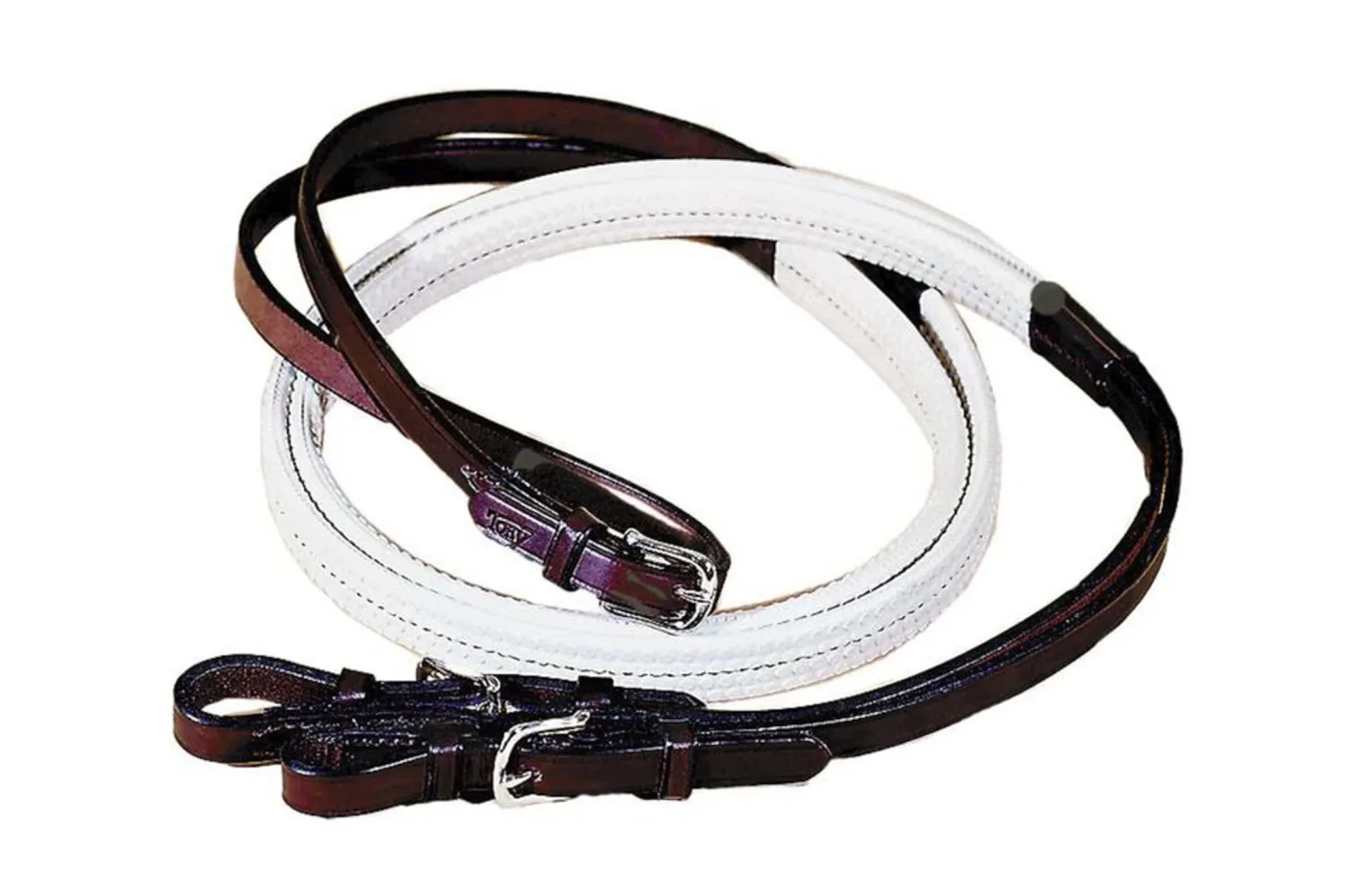 TORY LEATHER Company Rubber Grip Leather Reins with Buckle Ends Clearance