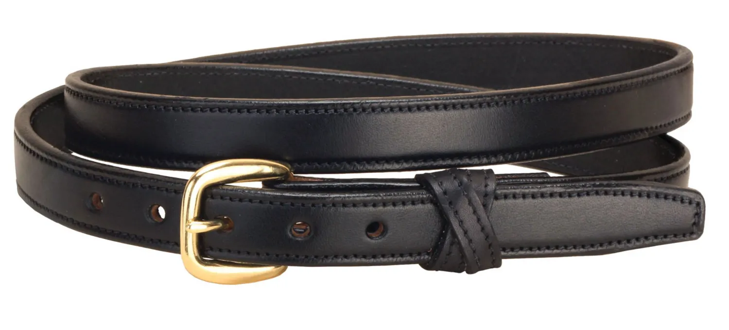 TORY LEATHER Crossed Keeper Belt with Brass Buckle Online