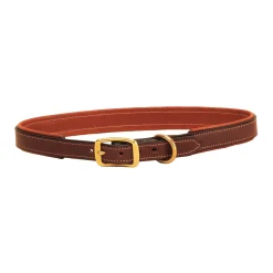 TORY LEATHER Padded Dog Collar Havana/Oakbark Outlet