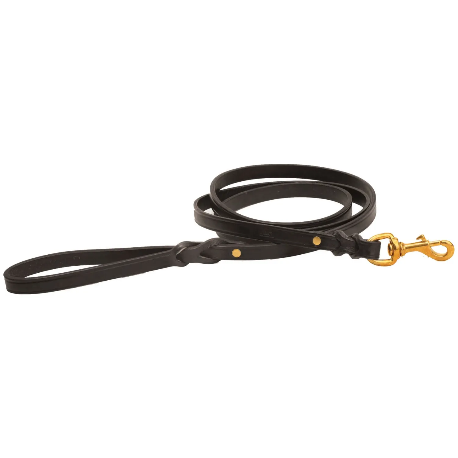TORY LEATHER Split-Twist Creased Leather Dog Leash