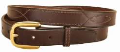 TORY LEATHER Stitched Pattern Belt Sale