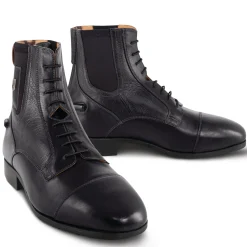 PASSIONATE HORSE LTD Tredstep™ Ladies’ Medici II Lace Front & Rear Zip Paddock Boots Black