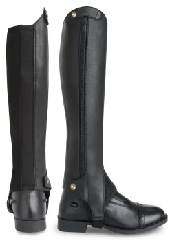 HORSE TECH Tredstep Liberty Half Chap Black New