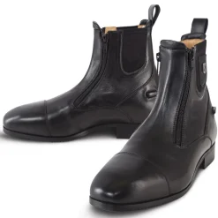 PASSIONATE HORSE LTD Tredstep™ Men’s Medici II Double-Zip Paddock Boots Black New