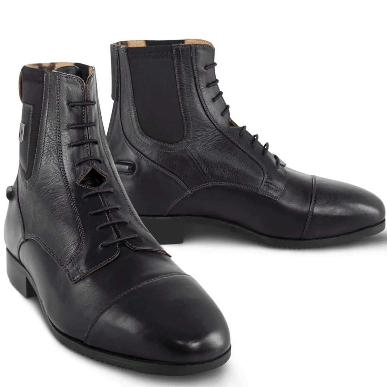 TREDSTEP IRELAND Tredstep™ Men’s Medici II Lace Front & Rear Zip Paddock Boots Black Sale