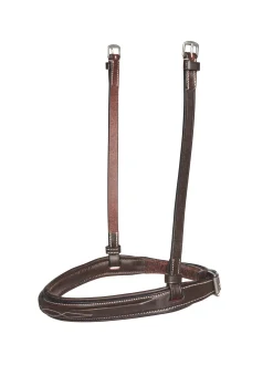 KINGS INTERNATIONAL TRU-Fit™ Build-A-Bridle™ Fancy-Stitched Hunter Noseband Chocolate New