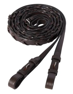 KINGS INTERNATIONAL TRU-Fit™ Build-A-Bridle™ Laced Reins Chocolate Sale