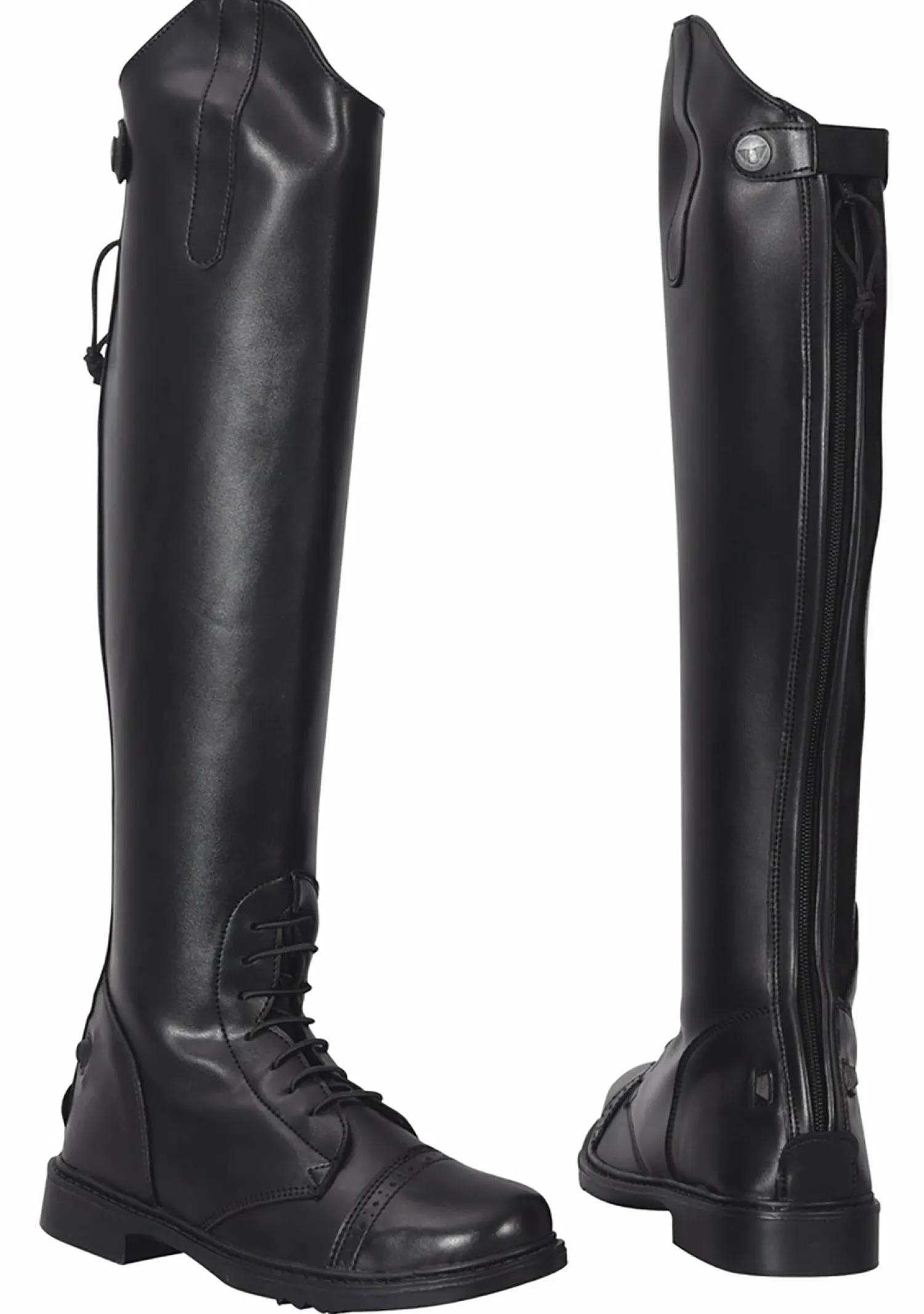 JPC EQUESTRIAN TuffRider® Ladies' Starter Back-Zip Field Boots in Synthetic Leather Clearance