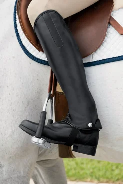 JPC EQUESTRIAN TuffRider® Micro Touch Half Chaps Black Clearance