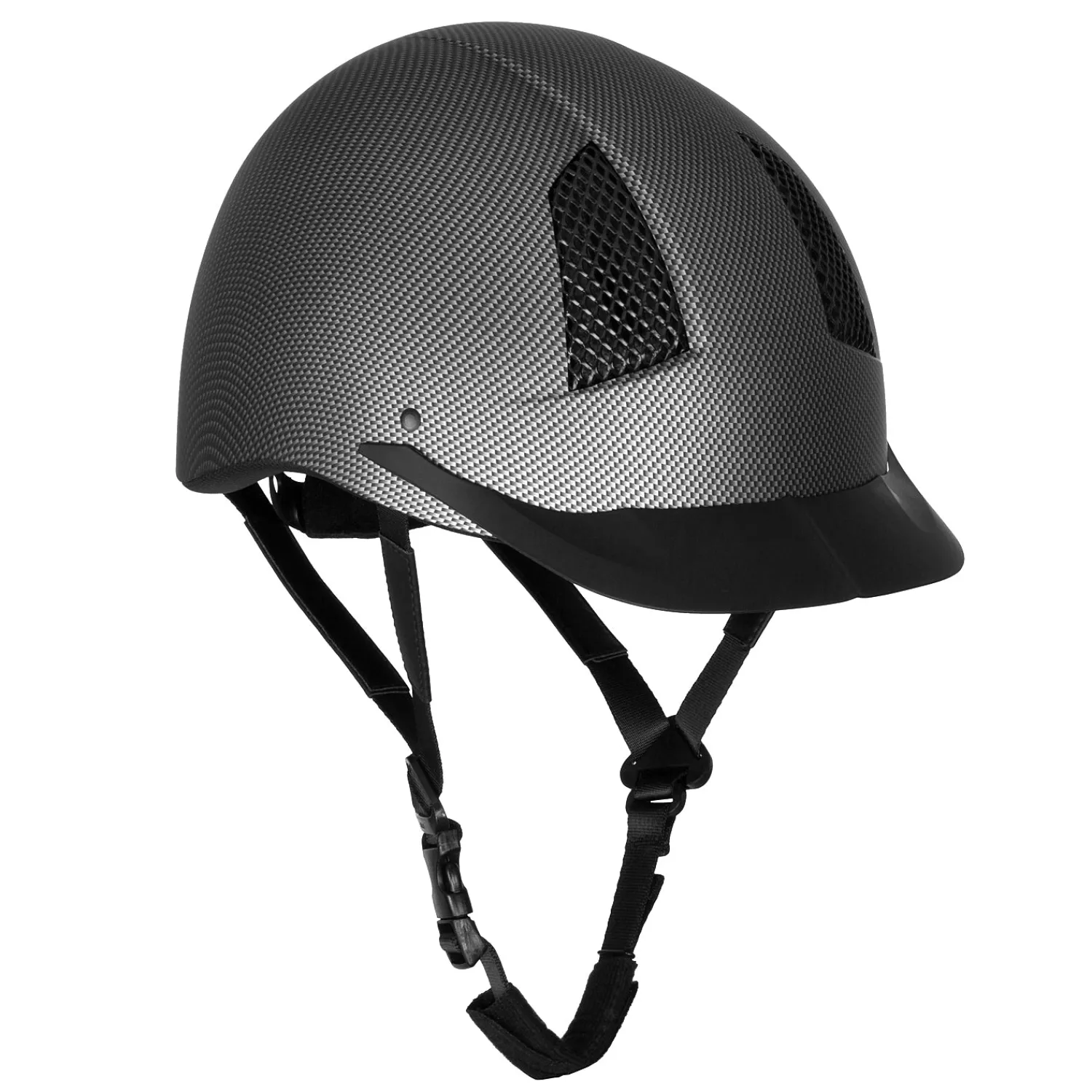 JPC EQUESTRIAN TuffRider® Starter Carbon Fiber Print Helmet Black Hot