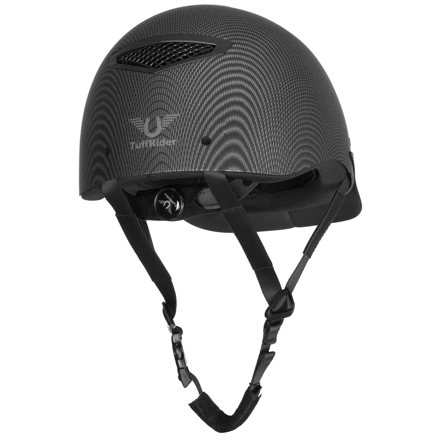 JPC EQUESTRIAN TuffRider® Starter Carbon Fiber Print Helmet Black Hot
