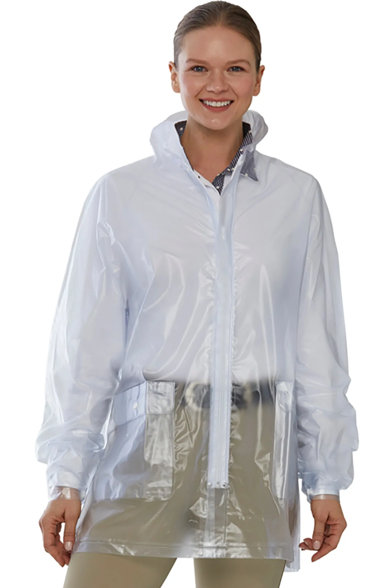 MINUTEMAN PRESS DEVE Unisex PVC Rain Coat Clear Discount