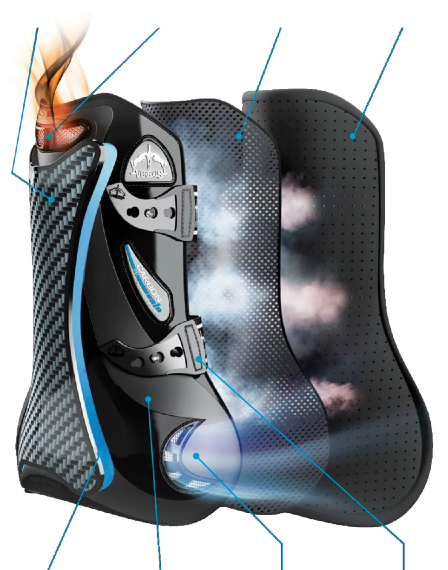 ERS Veredus® Carbon Gel Vento™ Open-Front Boots