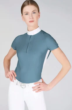 VESTRUM-AMERICA Vestrum Ladies’ Vaasa Short Sleeve Show Shirt Slate Hot