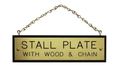 CRW Walnut Plaque with Brass Chain Best